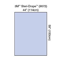 3M Steri-Drape Back Table Cover General Purpose Drape, 44" W X 59" L, Sterile