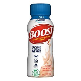 Boost Plus Strawberry Oral Supplement, 8 oz. Bottle