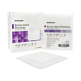 McKesson Composite Barrier Island Dressing, Water-Resistant Wound Bandage