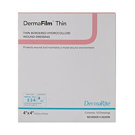 DermaFilm Hydrocolloid Dressing, Film Backing - Sterile Wound Bandage