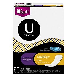 U by Kotex Security Lightdays Liners, Extra-Coverage