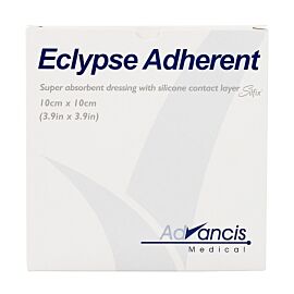 Eclypse Adherent Super Absorbent Wound Dressing, 4 x 4 Inch
