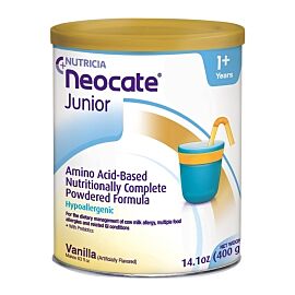 Neocate Junior with Prebiotics Vanilla Pediatric Oral Supplement / Tube Feeding Formula, 14.1 oz. Can