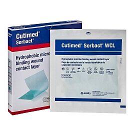 Cutimed Sorbact WCL Antimicrobial Wound Contact Layer Dressing, 4 x 5 Inch