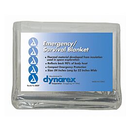Dynarex Mylar Emergency Blanket, Foil Rescue Blanket - 52 in x 84 in