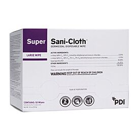 Sani-Cloth Germicidal Disposable Wipes, Pre-Moistened - Large, 5 in x 8 in