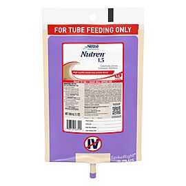Nutren 1.5 Unflavored Tube Feeding Formula 33.8 oz Bag
