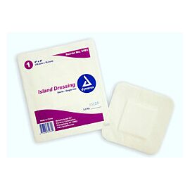 Dynarex Adhesive Dressing - Sterile, Non-Woven Cotton Wound Bandage