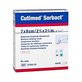 Cutimed Sorbact Impregnated Dressing, 2¾ x 3½ Inch