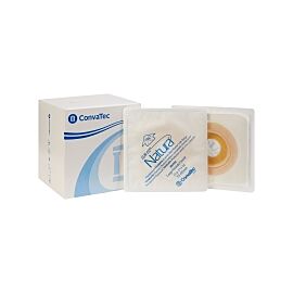 Sur-Fit Natura Durahesive White Ostomy Barrier, 4½ x 4½ Inch, 2¼-Inch Flange, 1¼ – 1¾ Inch Stoma Opening