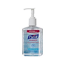 Purell Advanced Hand Sanitizer 8 oz Ethyl Alcohol Gel Pump Bottle, 70%
