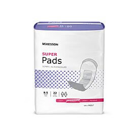 McKesson Super Bladder Control Pads, Moderate Absorbency - Unisex, One Size Fits Most Adults, Disposable