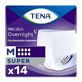 Tena Overnight Super Absorbent Underwear, Medium
