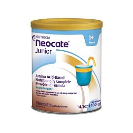 Neocate Junior Chocolate Pediatric Oral Supplement / Tube Feeding Formula, 14.1 oz. Can