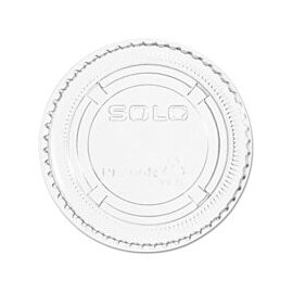 Solo Souffle Cup Lids, Plastic, Disposable - Clear, for Medium Souffle Cups