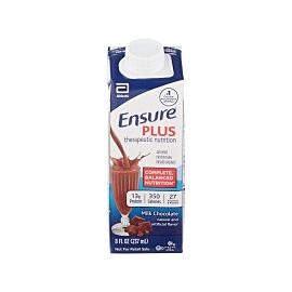 Ensure Plus Chocolate Oral Supplement, 8-oz Carton