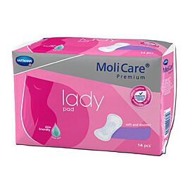 MoliCare Premium Lady Pads Bladder Control Pad Lady 1 Drop 3 X 8-1/2 Inch