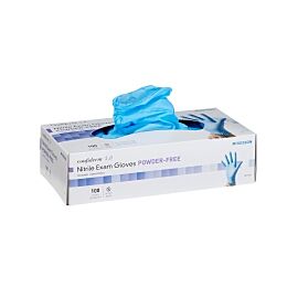 McKesson Confiderm 3.8 Nitrile Exam Glove, Large, Blue