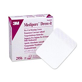 3M Medipore Cloth Dressing Retention Tape, 5-7/8 x 5-7/8 Inch, White