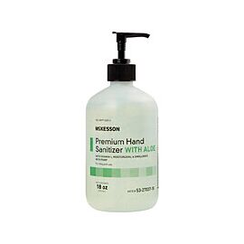McKesson Premium Hand Sanitizer with Aloe - Gel, Pump Bottle, 18 oz