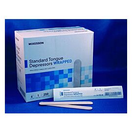 McKesson 6 Inch Senior Tongue Depressor NonSterile