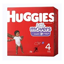 Huggies Little Movers Diaper, Size 4