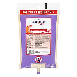 Isosource 1.5 Cal Unflavored Tube Feeding Formula 50.7 oz. Bag