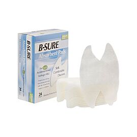 B-Sure Absorbent Pads for Accidental Bowel Leakage, Light Absorbency - Unisex, One Size Fits Most