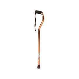 McKesson Offset Cane Aluminum Bronze 30 – 39 Inch Height