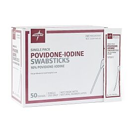Medline Povidone Iodine Swabsticks