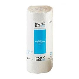 Pacific Blue Select Kitchen Paper Towel White Perforated Roll 100 Sheets