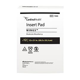 Simplicity Insert Pad for Incontinence, Moderate Absorbency - Unisex, One Size Fits Most, 12 in x 21 in