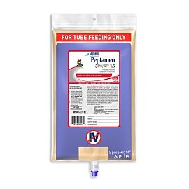 Peptamen Junior 1.5 Ready to Hang Pediatric Tube Feeding Formula, 33.8 oz. Bag
