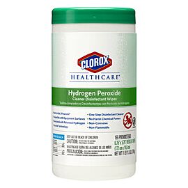 Clorox Hydrogen Peroxide Disinfectant Wipes, 5.75 in x 6.75 in