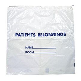 DawnMist Clear Patient Belongings Bag Drawstring Closure 20 X 20'' 250 per Case