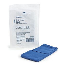 McKesson O.R. Towels - Sterile, Blue, 17 in x 27 in