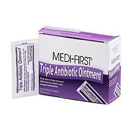 Medi-First Triple Antibiotic Ointment Packets 25 per Box