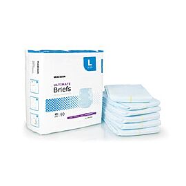 McKesson Ultimate Incontinence Briefs, Maximum Absorbency - Unisex Adult Diapers, Disposable
