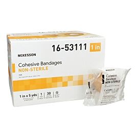 McKesson Self-adherent Closure Cohesive Bandage, 1 Inch x 5 Yard