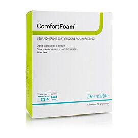 ComfortFoam Adhesive Silicone Foam Dressing without Border Sterile 5 per Box