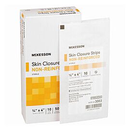 McKesson Flexible Skin Closure Strip 1/4 x 4" Sterile 50 per Box