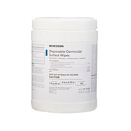 McKesson Disinfecting Wipes, Germicidal Surface Cleaner - 6 in x 6.75 in