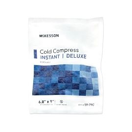 McKesson Deluxe General Purpose Soft Cloth Disposable Instant Cold Pack, 6-4/5 x 9 Inch