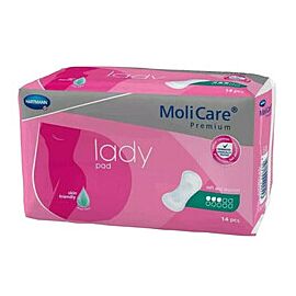 MoliCare Premium Lady Bladder Control Pads, Moderate Absorbency - One Size Fits Most, 13 in L