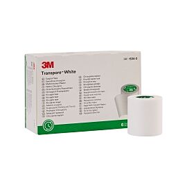 3M Transpore Plastic Medical Tape, 2 Inch x 10 Yard, White