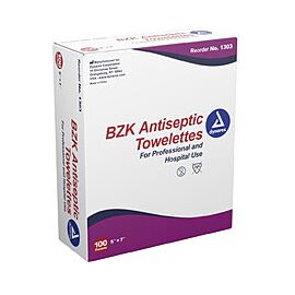 Dynarex BZK Antiseptic Towelettes - for Professional and Hospital Use