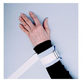 Dispos-A-Cuff Wrist Ankle Restraint Blue Strap Fastening