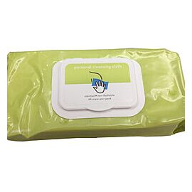 Cardinal Health Personal Wipes, Scented - Rinse-Free, Gentle, Pre-Moistened, with Aloe