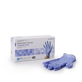 McKesson Confiderm 3.5C Nitrile Exam Glove, Large, Blue