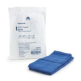 McKesson O.R. Towels, Sterile - Disposable, 17 in x 27 in, 2 per pack